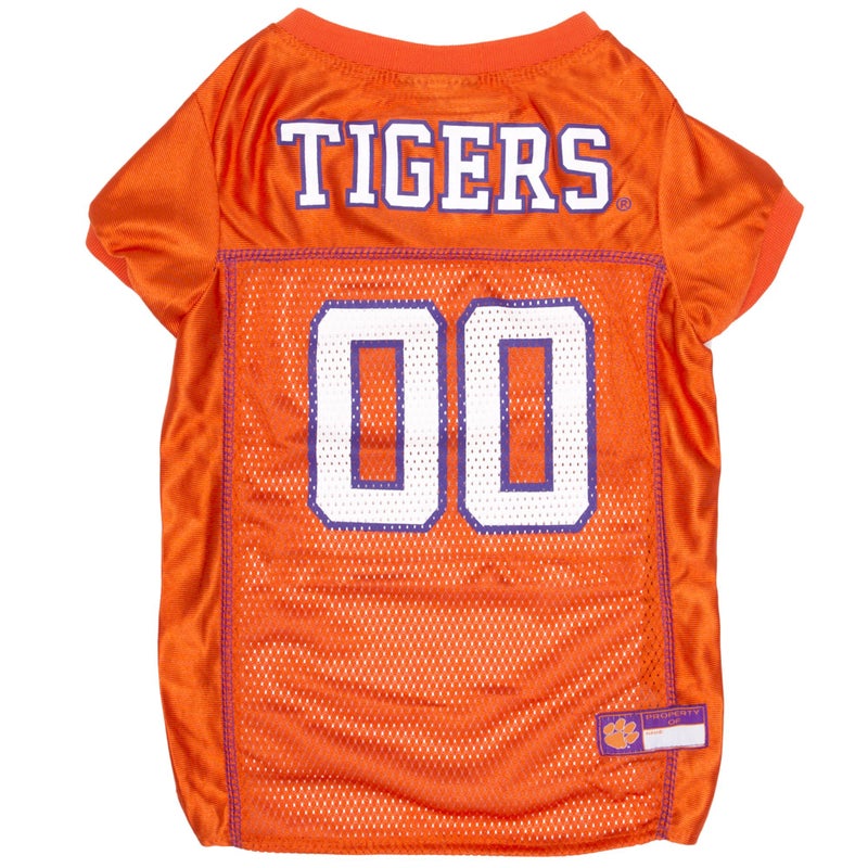 Pets First NCAA College Clemson Tigers Mesh Jersey for DOGS & CATS, X-Large. Licensed Dog Jersey with your Favorite Football/Basketball College Team - Image 1